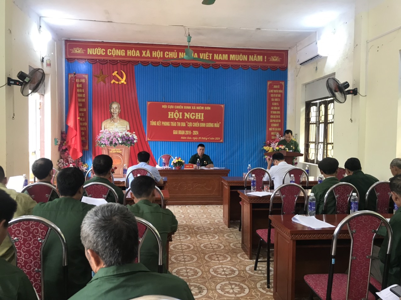 Hội nghị tổng kết phong trào thi đua cựu chiến binh gương mẫu giai đoạn 2019 - 2024 xã Niêm Sơn